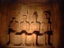 Ramses II. und mit den G�tter Harmakhis, Amun und Ptah